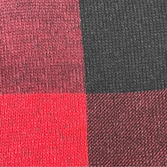 Lands End Women’s Snap Front Longer Plaid Jacket Size XS Red Black Buffalo Plaid - Picture 5 of 9